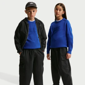 Bojówki z denimu dla dużych dzieci Nike Collection - Czerń