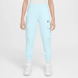 Bojówki z dzianiny dla dużych dzieci Nike Sportswear - Niebieski
