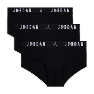 Bokserki bawełniane dla dużych dzieci Jordan (3 pary) - Czerń