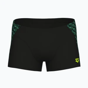 Bokserki kąpielowe męskie arena Monogram Swim Short black/dark sage multi