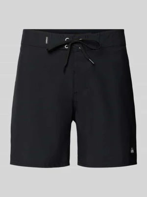 Bokserki kąpielowe w kroju regular fit z haftowanym logo model 'Kaimana' Quiksilver czarny