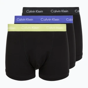 Bokserki męskie Calvin Klein 0000U2662G Trunk 3 pary black w green bloom wb/black w da