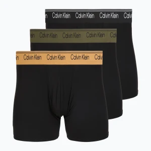 Bokserki męskie Calvin Klein LV00NB4410 Brief black w / bronze flash wb / black / oliv