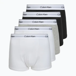 Bokserki męskie Calvin Klein LV00NB4437 Relaxed Fit Trunk grey heather / black / classic white