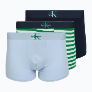 Bokserki męskie Calvin Klein LV00NB4472 Trunk 3 pary shoreline/mardi gras green/cent s