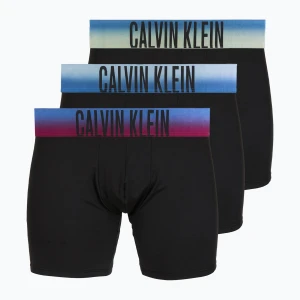 Bokserki męskie Calvin Klein LV00NB4622 Boxer Brief blck bodies w / plein air psdn blue Czarny