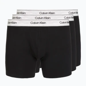 Bokserki męskie Calvin Klein LV00NB4731 Boxer Brief black w / silver haze wbs