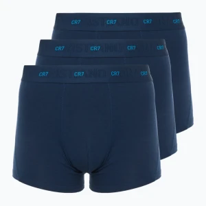 Bokserki męskie CR7 Bamboo Trunk FSC 3 pary navy Granatowy