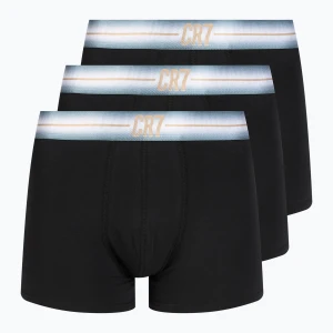 Bokserki męskie CR7 Basic Trunk 3 pary black / navy blue