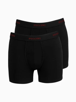 Bokserki męskie dwupak rozmiar XL czarne Puccini