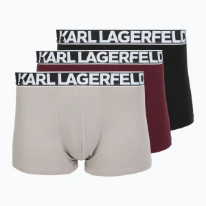 Bokserki męskie KARL LAGERFELD Bold Elastic Trunk 3 pary windsor/black/ash