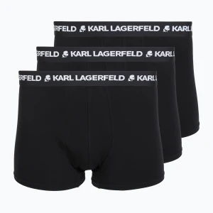 Bokserki męskie KARL LAGERFELD Logo Trunk 3 pary black