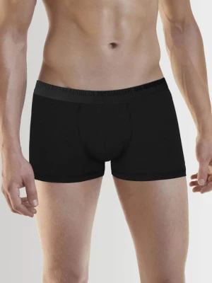 Bokserki męskie klasyczne z logowaną gumą czarne - Boxers Pro MARILYN
