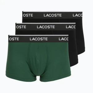 Bokserki męskie Lacoste 5H1300 3 pack black / green