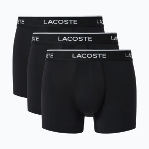 Bokserki męskie Lacoste 5H3202 Microfibra Negro 3 pack black