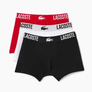 Bokserki męskie Lacoste 5H3321 3 pary black/red/white