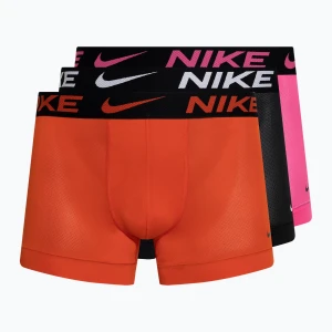 Bokserki męskie Nike Dri-FIT Cotton Trunk 3 pary picante red/laser fuchsia/black