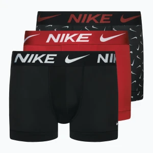 Bokserki męskie Nike Dri-Fit Essential 3 pary swoosh life print/uni red/black