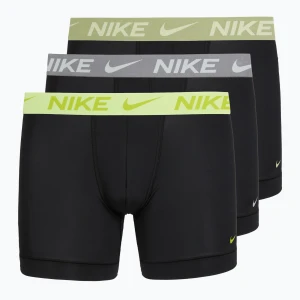 Bokserki męskie Nike Dri-Fit Essential Micro 3 pack folkstone gray Czarny