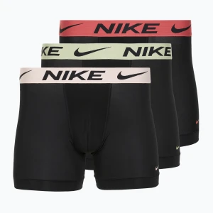 Bokserki męskie Nike Dri-Fit Essential Micro Boxer Brief 3 pary blk washed coral/olive aura/abrtract blue edge wb