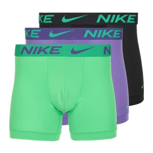 Bokserki męskie Nike Dri-Fit Essential Micro Boxer Brief 3 pary green shock/wild violet/black txtd wb