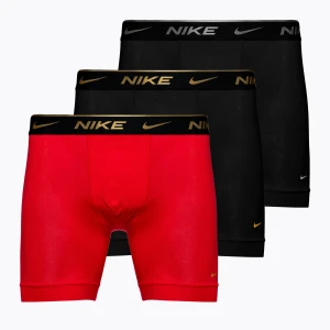 Bokserki męskie Nike Everyday Cotton Stretch 3 pary black silver/red gold/black gold