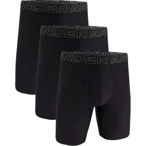 Bokserki męskie Performance Tech 9" 3pary Under Armour Czarny