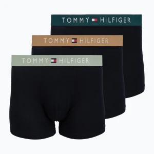 Bokserki męskie Tommy Hilfiger Boxer Brief nb / saf canvas / mnty grey / deep spru Czarny