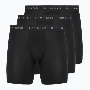 Bokserki męskie Tommy Hilfiger Micro Long 3 pack black / black / black