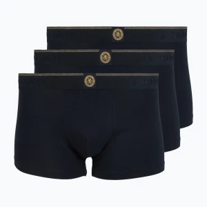 Bokserki męskie Tommy Hilfiger Trunk 3 pack navy blue / navy blue / navy blue Granatowy