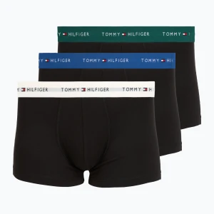 Bokserki męskie Tommy Hilfiger Trunk WB 3 pack nb / opu blu / orna green / ivory silk