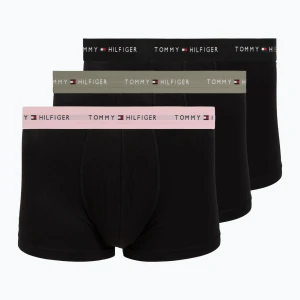 Bokserki męskie Tommy Hilfiger Trunk WB 3 pack utility sage / black / bonita pink