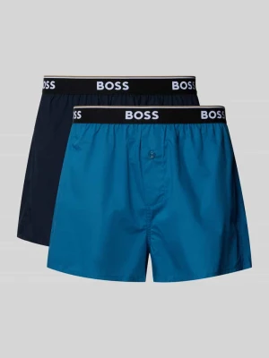 Bokserki o kroju regular fit z czystej bawełny w zestaw 2 szt. model '2P BOXER' Boss