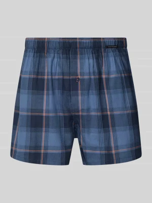 Bokserki o kroju regular fit z czystej bawełny w zestaw 2 szt. Schiesser Średniobrązowy