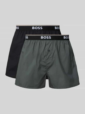 Bokserki o kroju regular fit z czystej bawełny w zestawie 2 szt. Boss