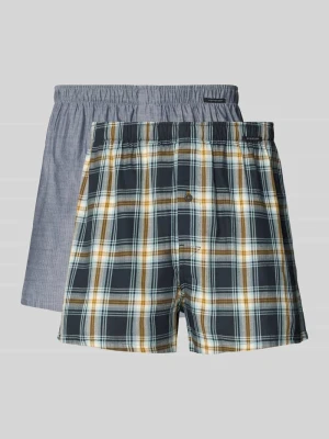 Bokserki o kroju regular fit z czystej bawełny w zestawie 2 szt. Schiesser Ciemnoniebieski