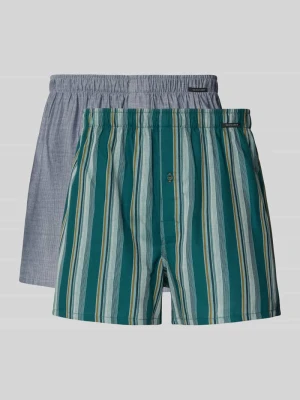 Bokserki o kroju regular fit z czystej bawełny w zestawie 2 szt. Schiesser Zielony
