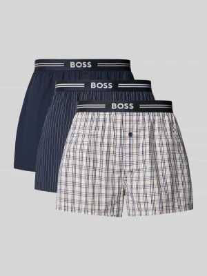 Bokserki o kroju regular fit z czystej bawełny w zestawie 3 szt. Boss