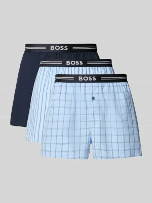 Bokserki o kroju regular fit z czystej bawełny w zestawie 3 szt. Boss
