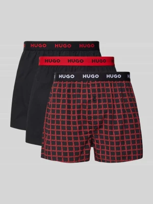 Bokserki o kroju regular fit z czystej bawełny w zestawie 3 szt. HUGO