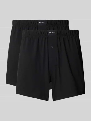 Bokserki o kroju regular fit z mieszanki bawełny w zestawie 2 szt. Boss
