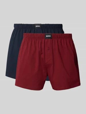 Bokserki o kroju regular fit z mieszanki bawełny w zestawie 2 szt. Boss