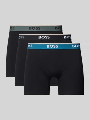 Bokserki o kroju regular fit z mieszanki bawełny w zestawie 3 szt. Boss