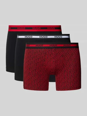 Bokserki o kroju regular fit z mieszanki bawełny w zestawie 3 szt. HUGO
