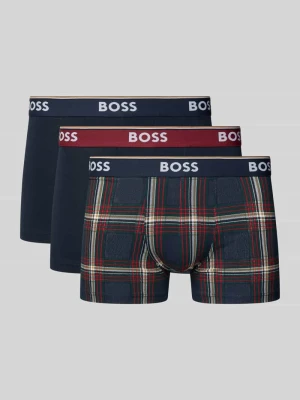 Bokserki o kroju relaxed fit z mieszanki bawełny w zestawie 3 szt. Boss