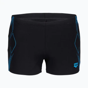 Bokserki pływackie męskie arena Graphic Swim Short black / turquoise