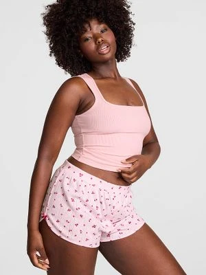Bokserki pointelle z kokardką Victoria's Secret