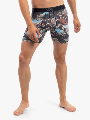 Bokserki Saxx Quest Boxer Brief Fly - black mountainspace