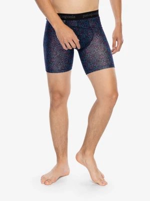 Zdjęcie produktu Bokserki termoaktywne Patagonia Essential Boxer Briefs 6 in - synched flight pitch blue