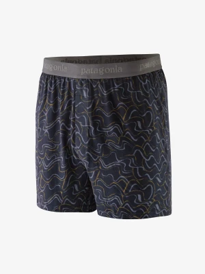 Zdjęcie produktu Bokserki termoaktywne Patagonia Essential Boxers - small currents/pitch blue